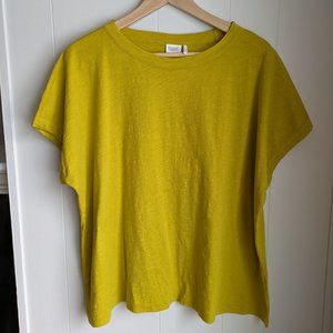 TOAST Toas.t cotton easy tee in Golden Moss, Size Large, NWT